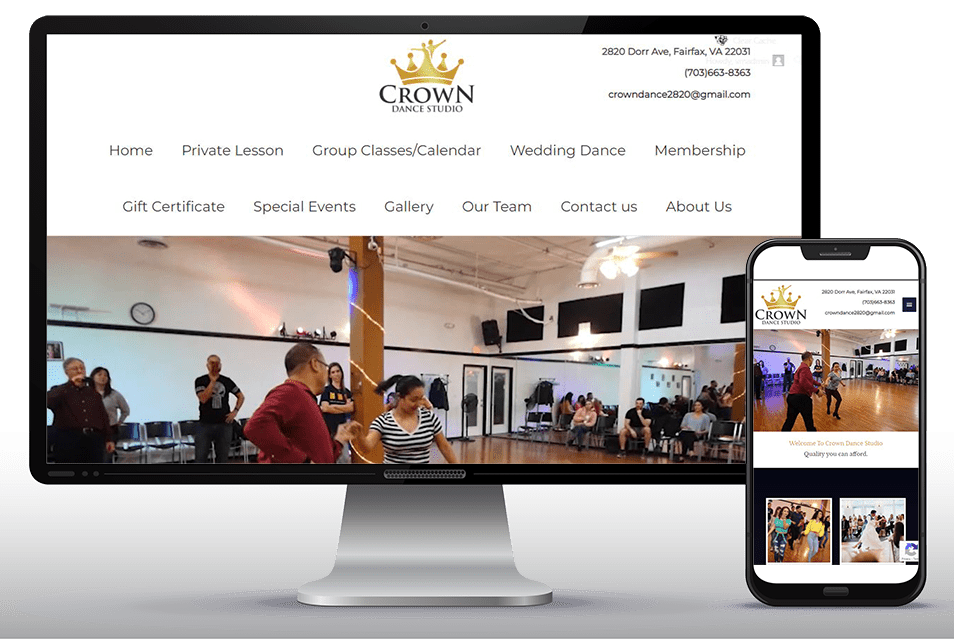 Crown Dance Studio website